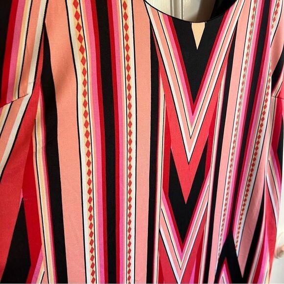 Notations Women's Placement Print Sleeveless Dress with Criss Cross Back Strap - Picture 5 of 9